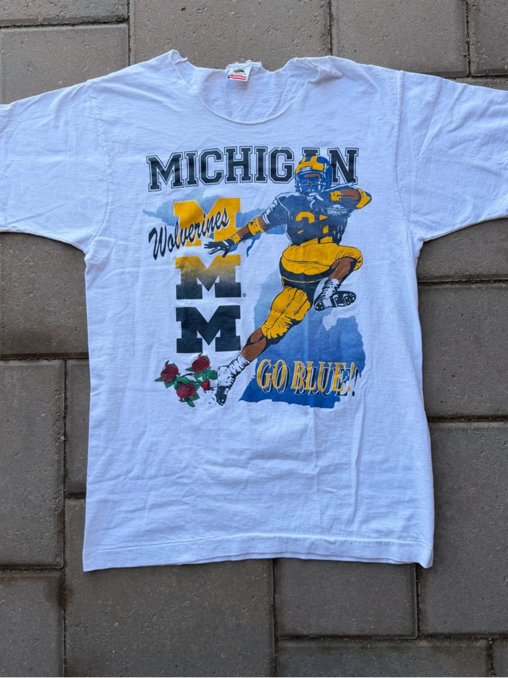 Vintage University of Michigan Football Tee 1990’s Size L